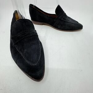 OFFICE GIRL Black Suede Loafers